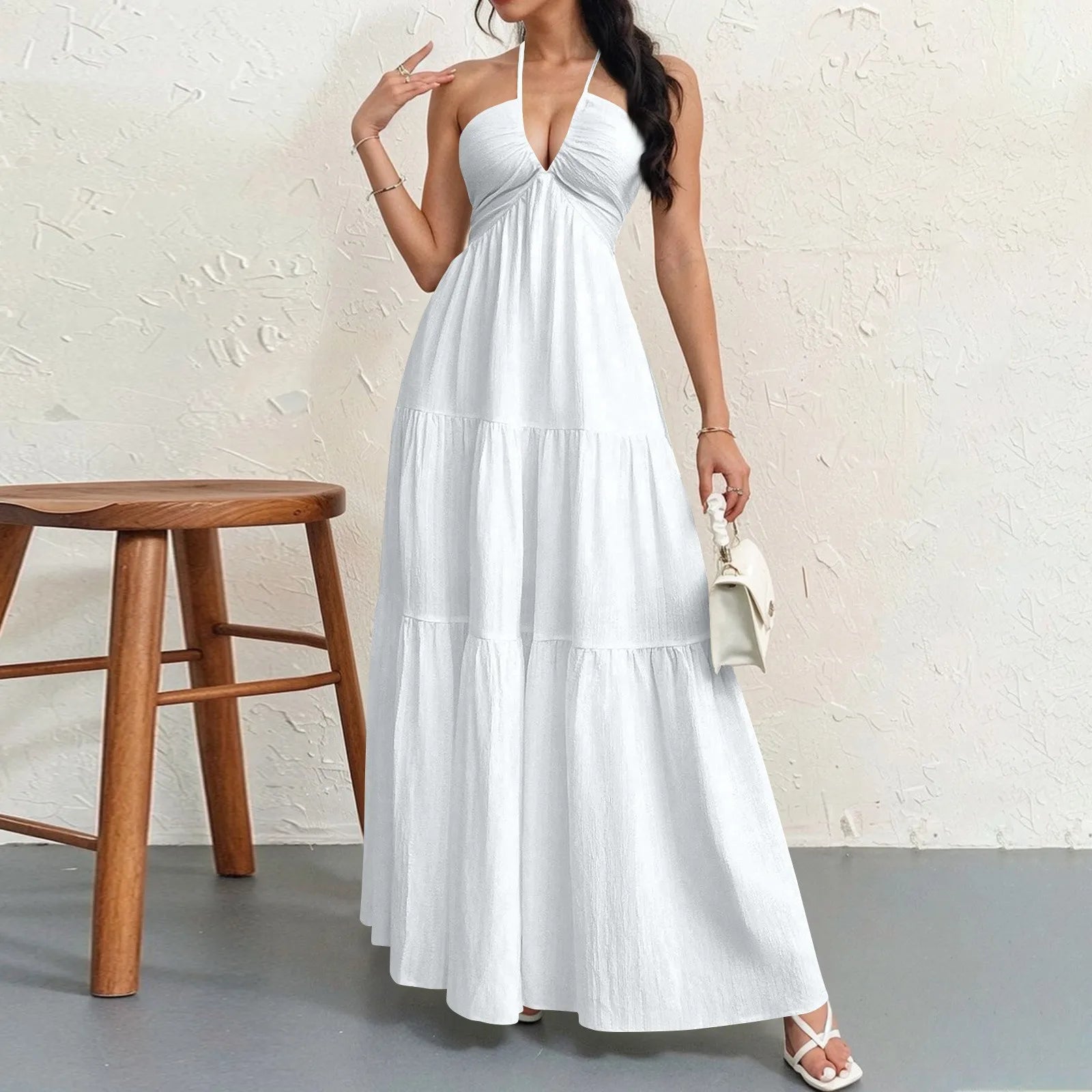 Dresses for Women Fashion Summer Sexy Spaghetti Strap Women Dress Lace-Up A-LINE Dress Women Vestidos De Verano Mujer