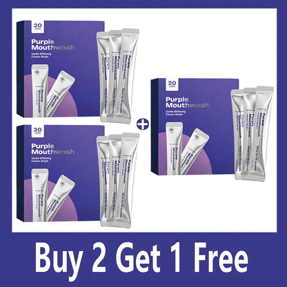 Purple Mouthwash Bad Breath Remover Oral Rinse Brighten Teeth Cleaning Gum Health Dental Care Products Portable Mint Mouthwash