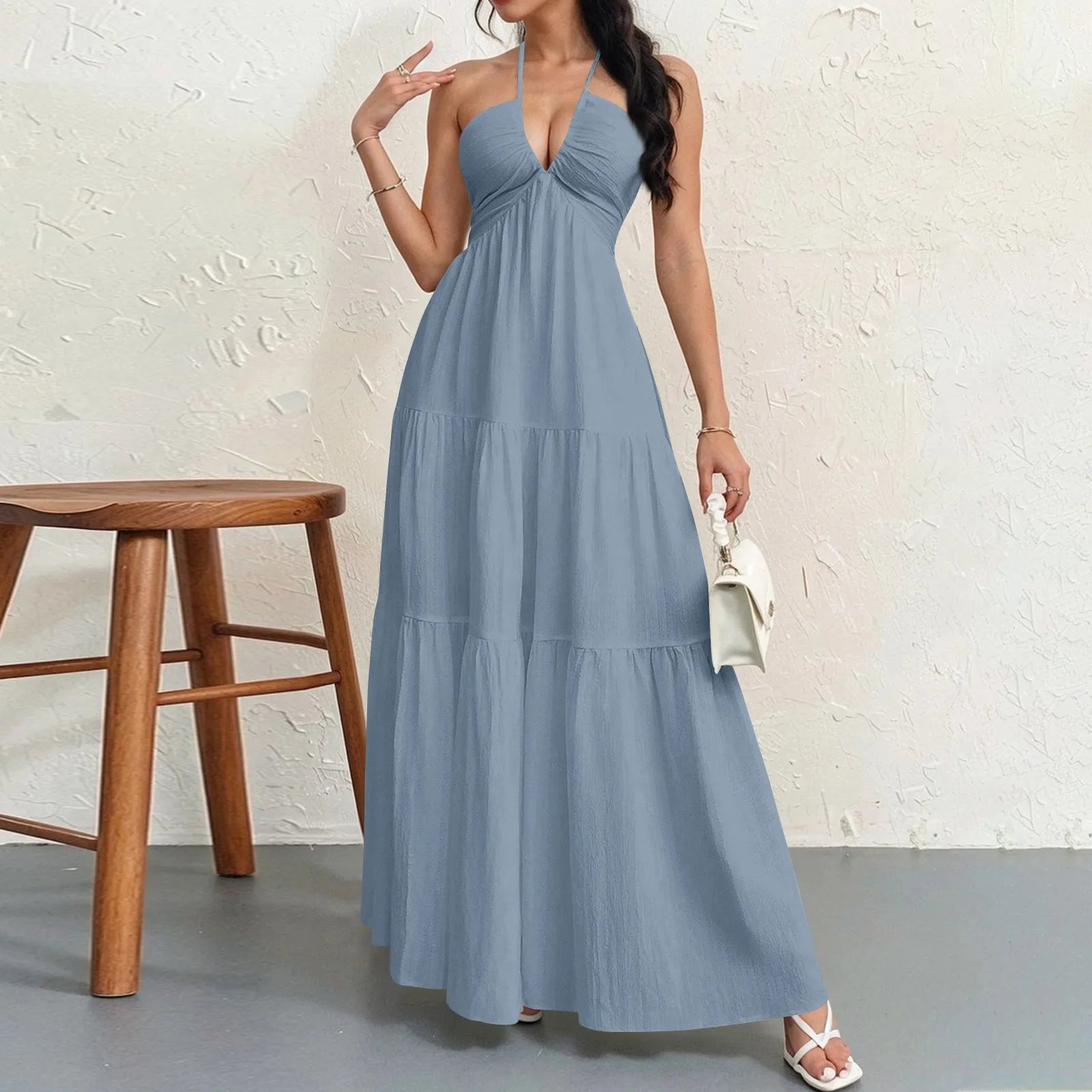 Dresses for Women Fashion Summer Sexy Spaghetti Strap Women Dress Lace-Up A-LINE Dress Women Vestidos De Verano Mujer