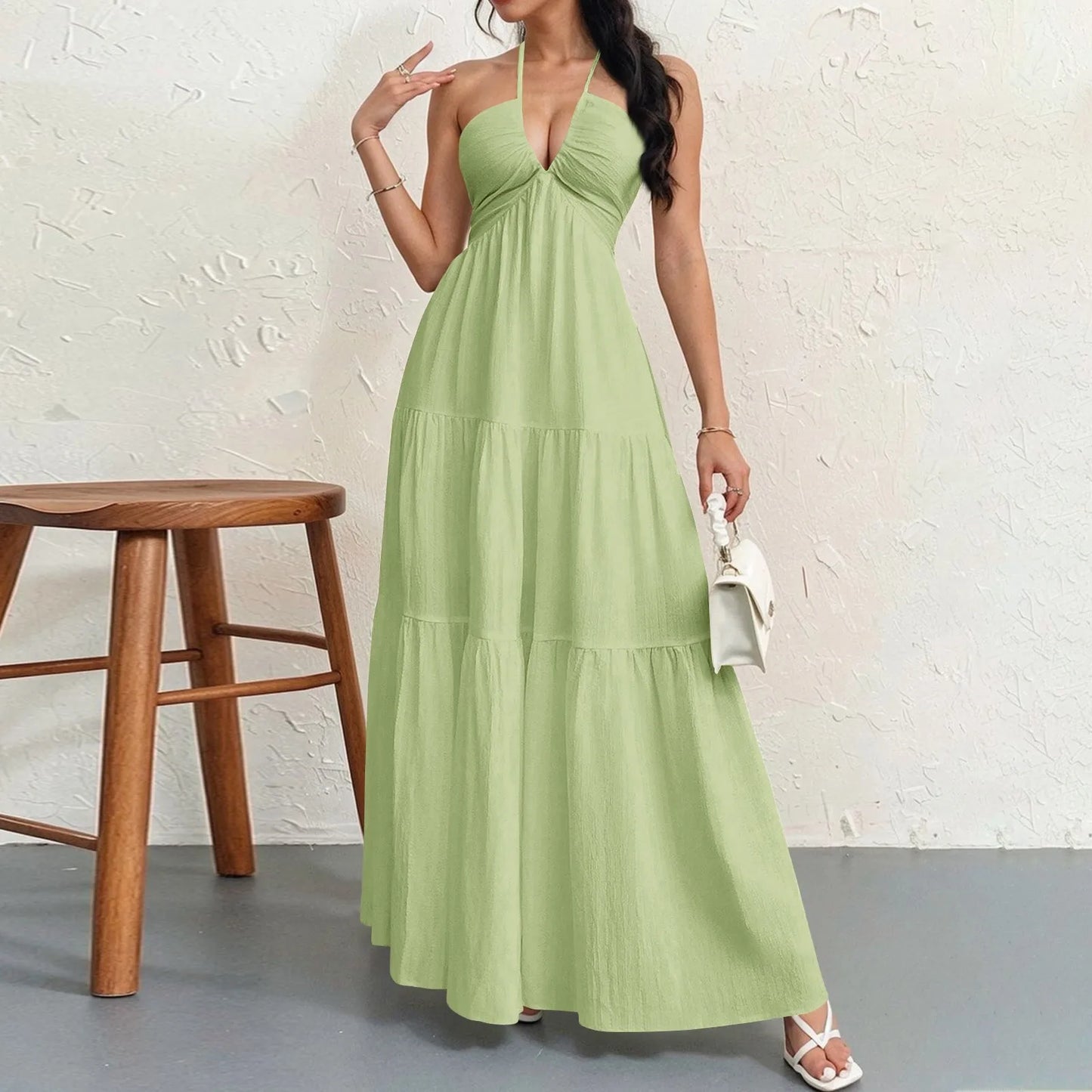 Dresses for Women Fashion Summer Sexy Spaghetti Strap Women Dress Lace-Up A-LINE Dress Women Vestidos De Verano Mujer