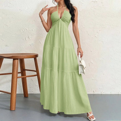 Dresses for Women Fashion Summer Sexy Spaghetti Strap Women Dress Lace-Up A-LINE Dress Women Vestidos De Verano Mujer