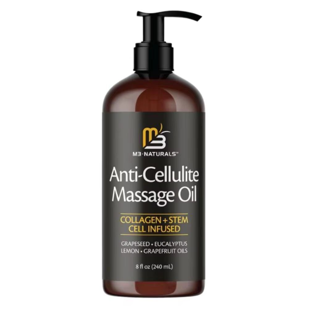 240Ml Collagen & Stem Cell Anti-Cellulite Improves Skin Tender and Firm Massage Oil Skin Promotes Cell Longevity